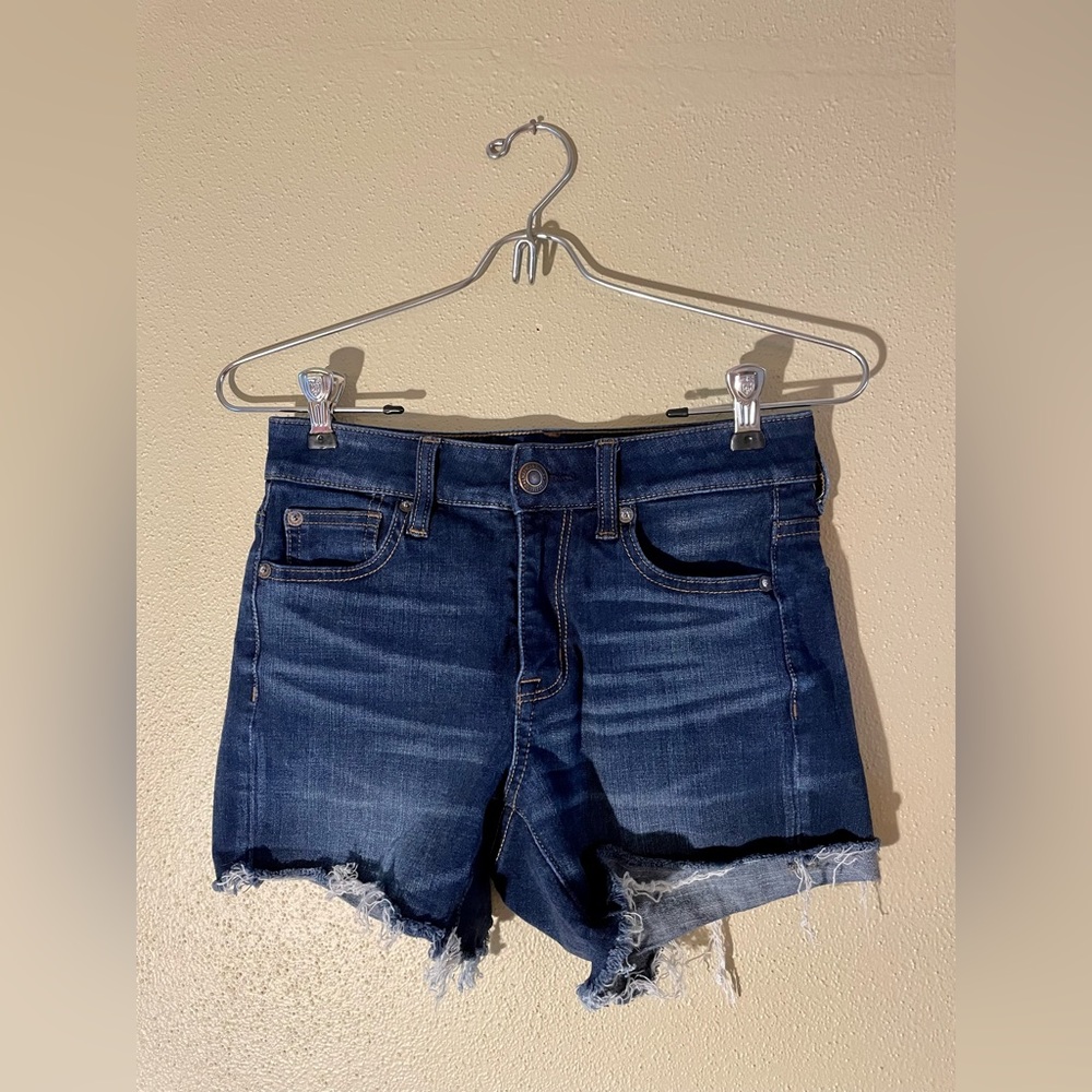 High Rise Jean Shorts
